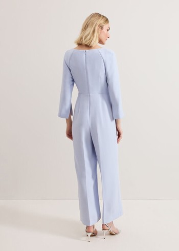 Phase Eight Sienna Tux Jumpsuit Blue Canada | BGSHMZ-560